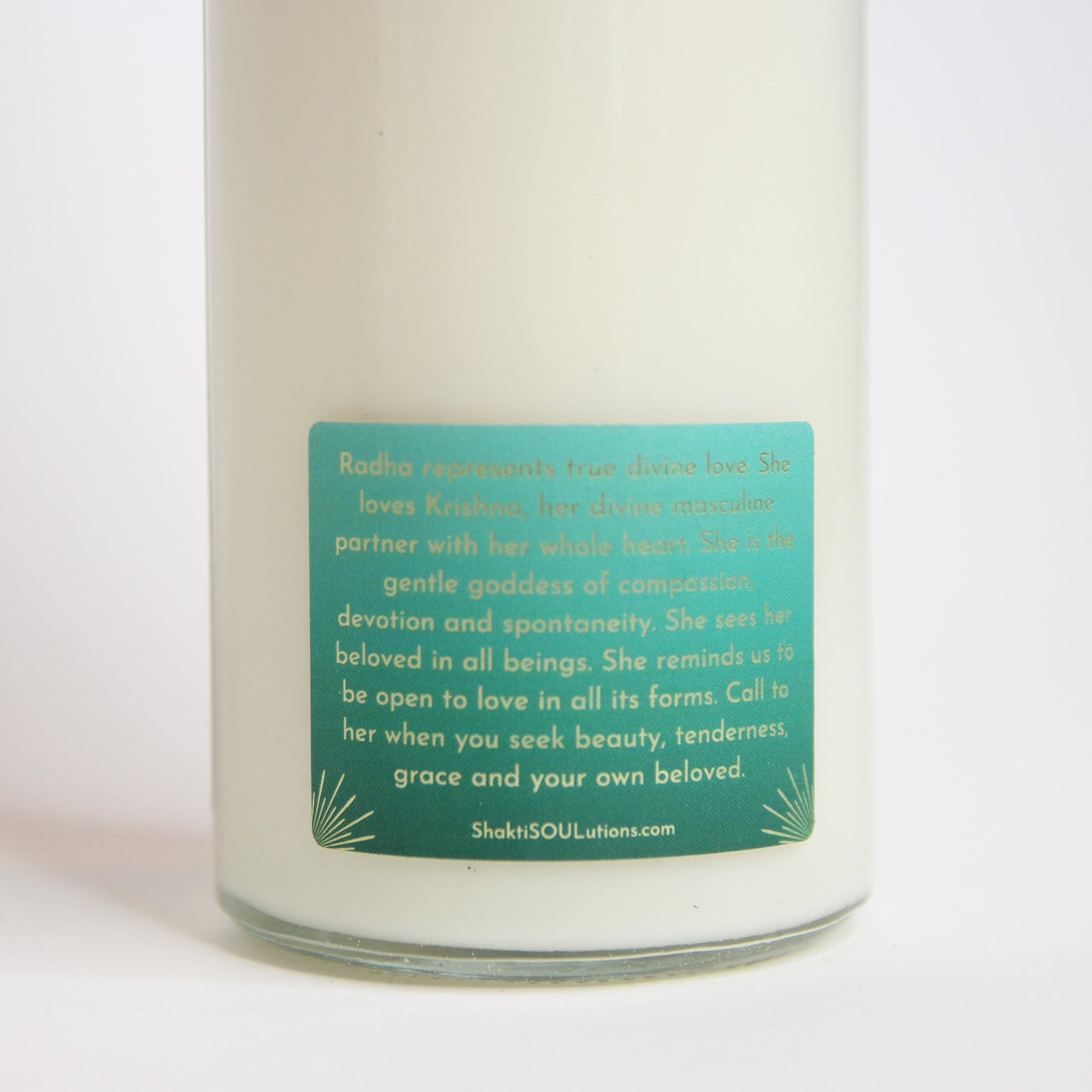 Radha Crystal Altar Candle