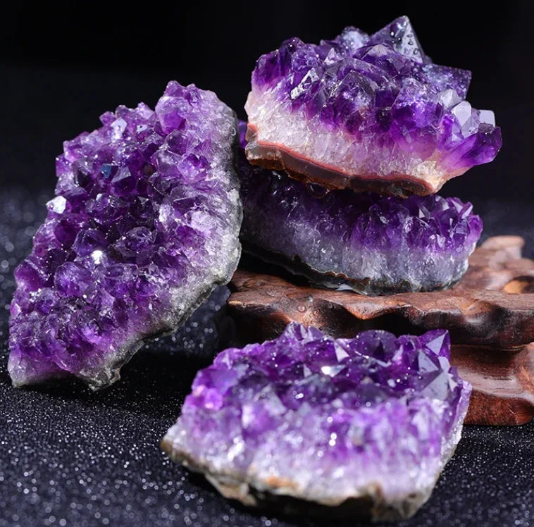 Amethyst Geode Clusters Healing Crystal for Anxiety Relief