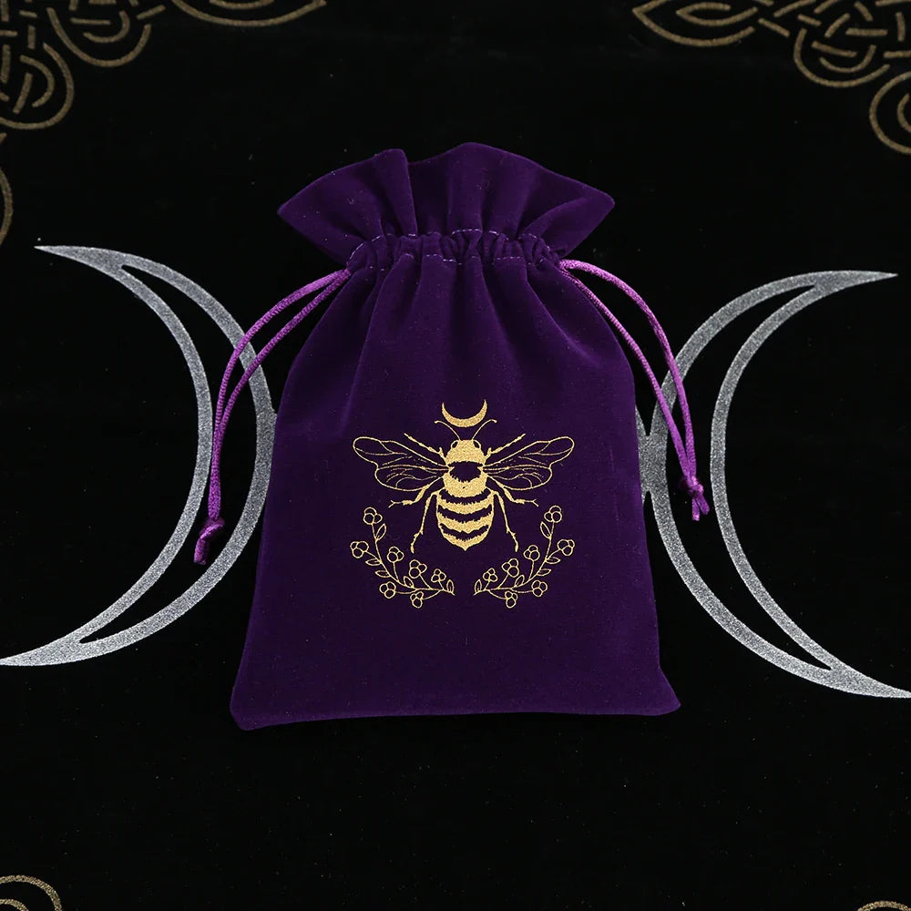 Premium Witchy Purple Velvet Tarot Card Protection Bags