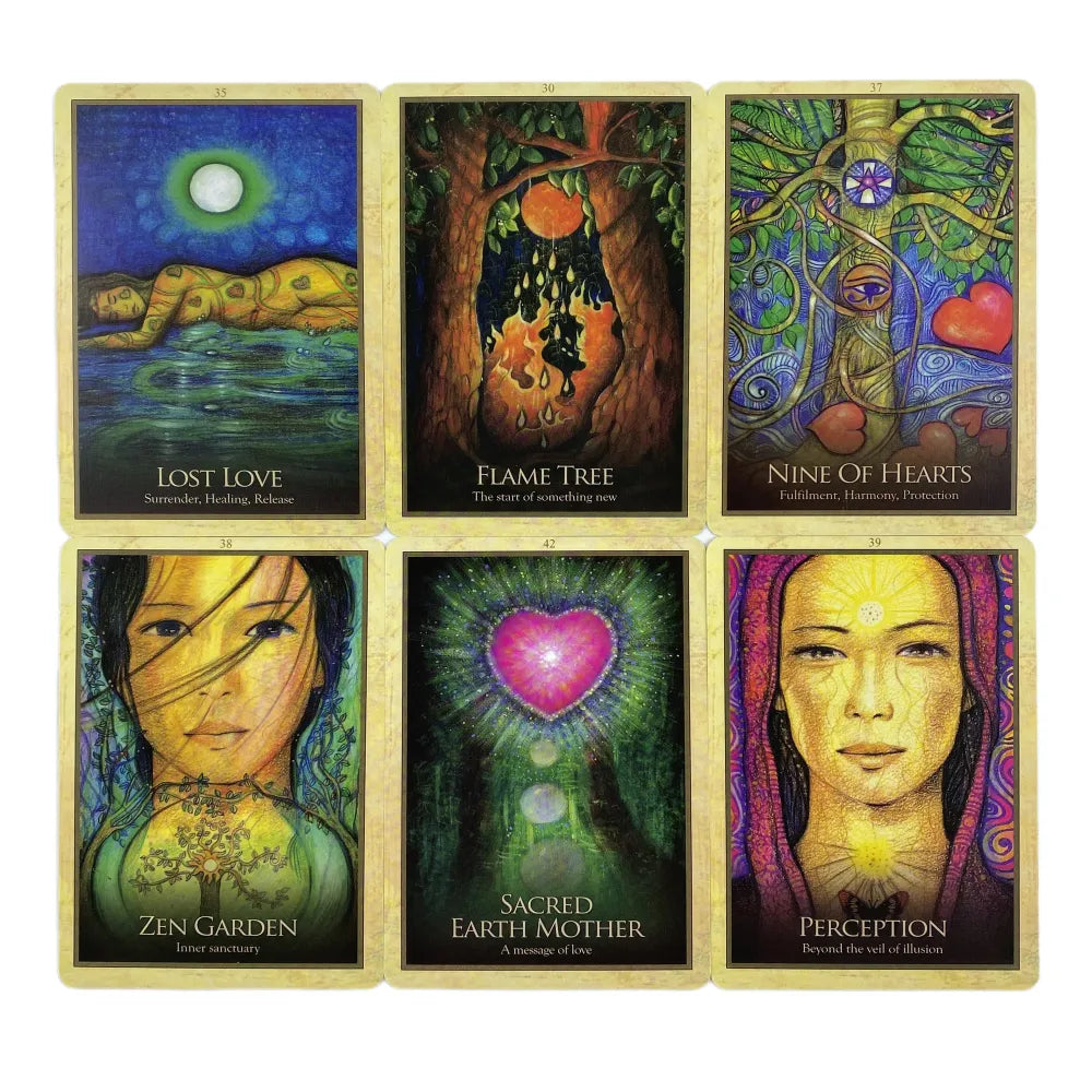 Gaia Healing Oracle Card Deck for Guidance and Love