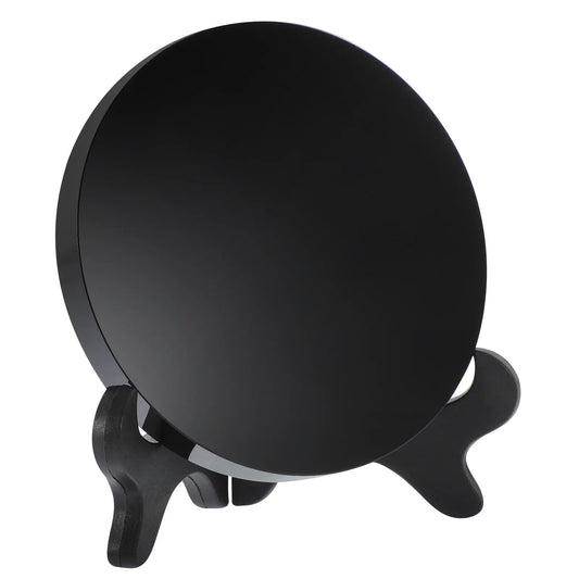 Black Obsidian Scrying Mirror for Divination Insight