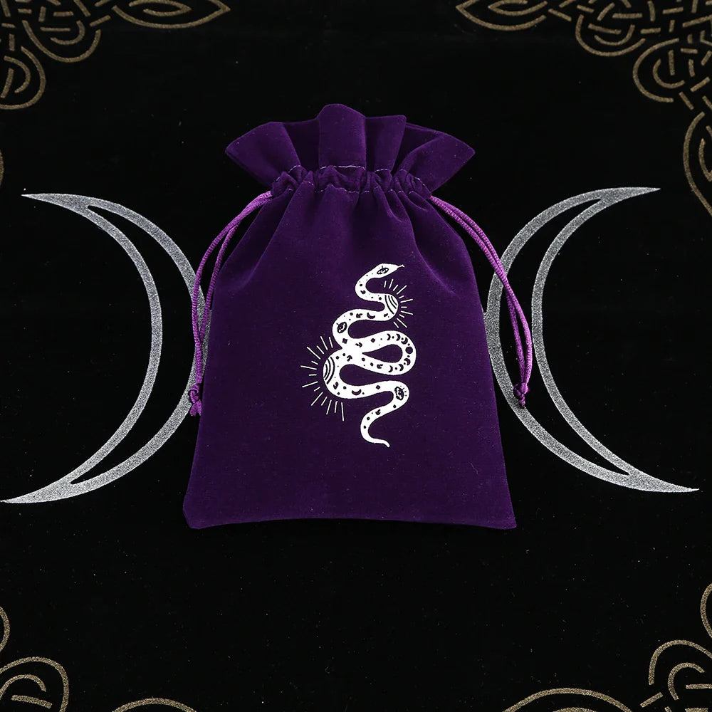 Premium Witchy Purple Velvet Tarot Card Protection Bags