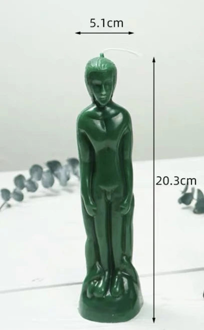 Female Male Figurine Ritual Candles in Assorted Colors