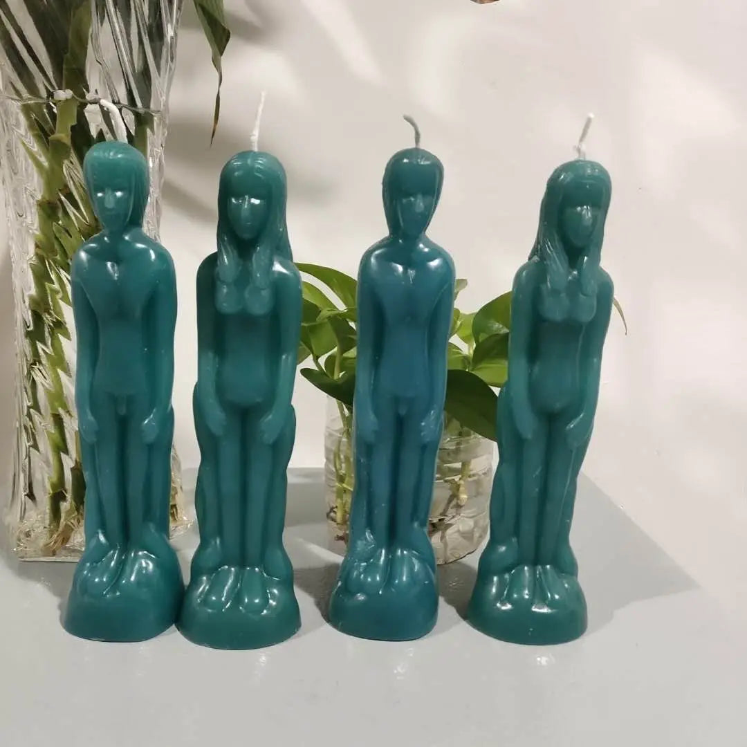 Female Male Figurine Ritual Candles in Assorted Colors