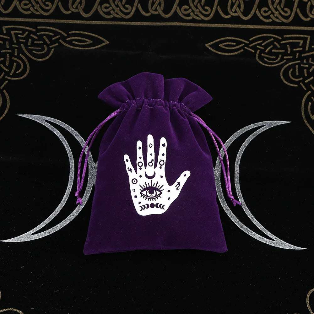 Premium Witchy Purple Velvet Tarot Card Protection Bags