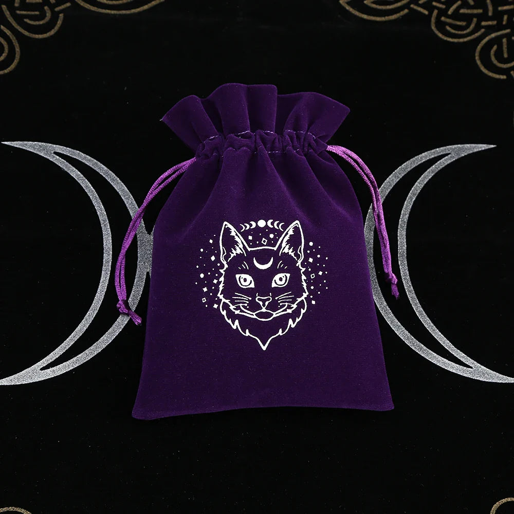 Premium Witchy Purple Velvet Tarot Card Protection Bags