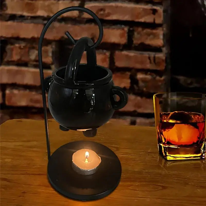 Mystical Hanging Cauldron Wax Burner For Witchcraft Home Decor