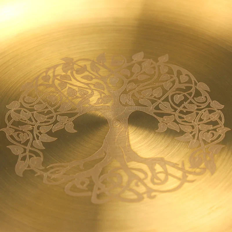Gold Tree of Life Ritual Altar Plates for Smudging