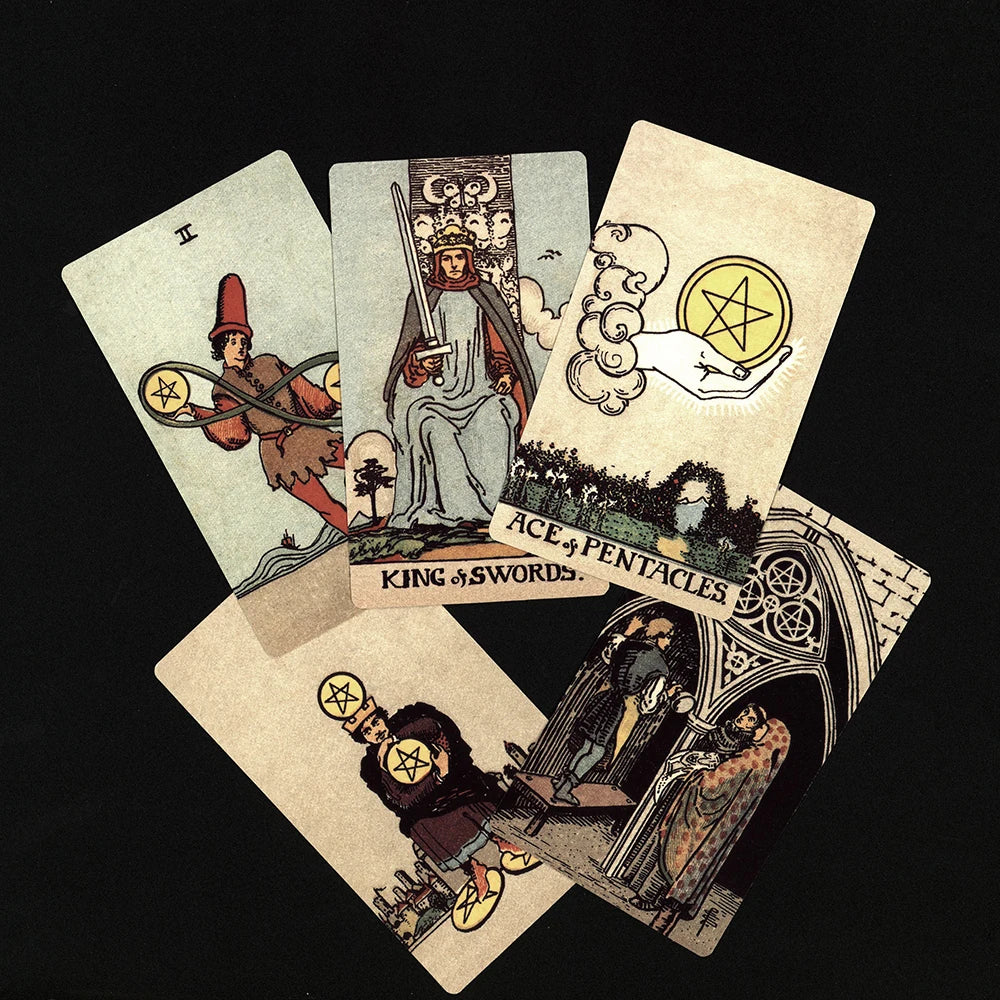 Premium Smith-Waite Borderless Tarot Deck with Guidebook