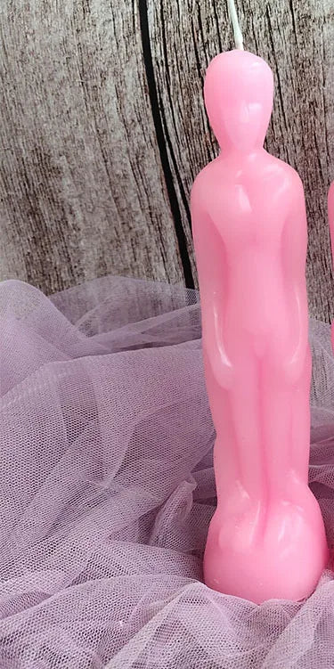 Female Male Figurine Ritual Candles in Assorted Colors