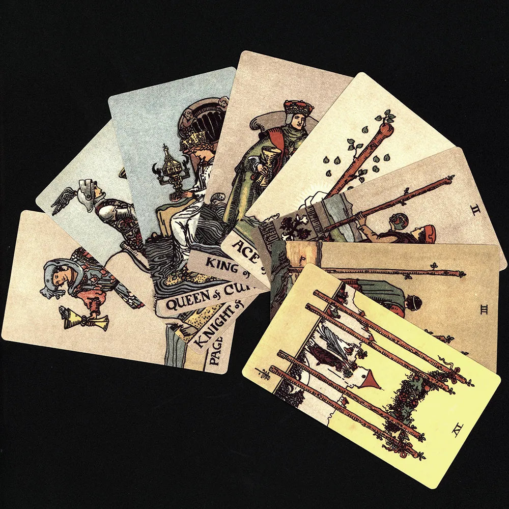 Premium Smith-Waite Borderless Tarot Deck with Guidebook