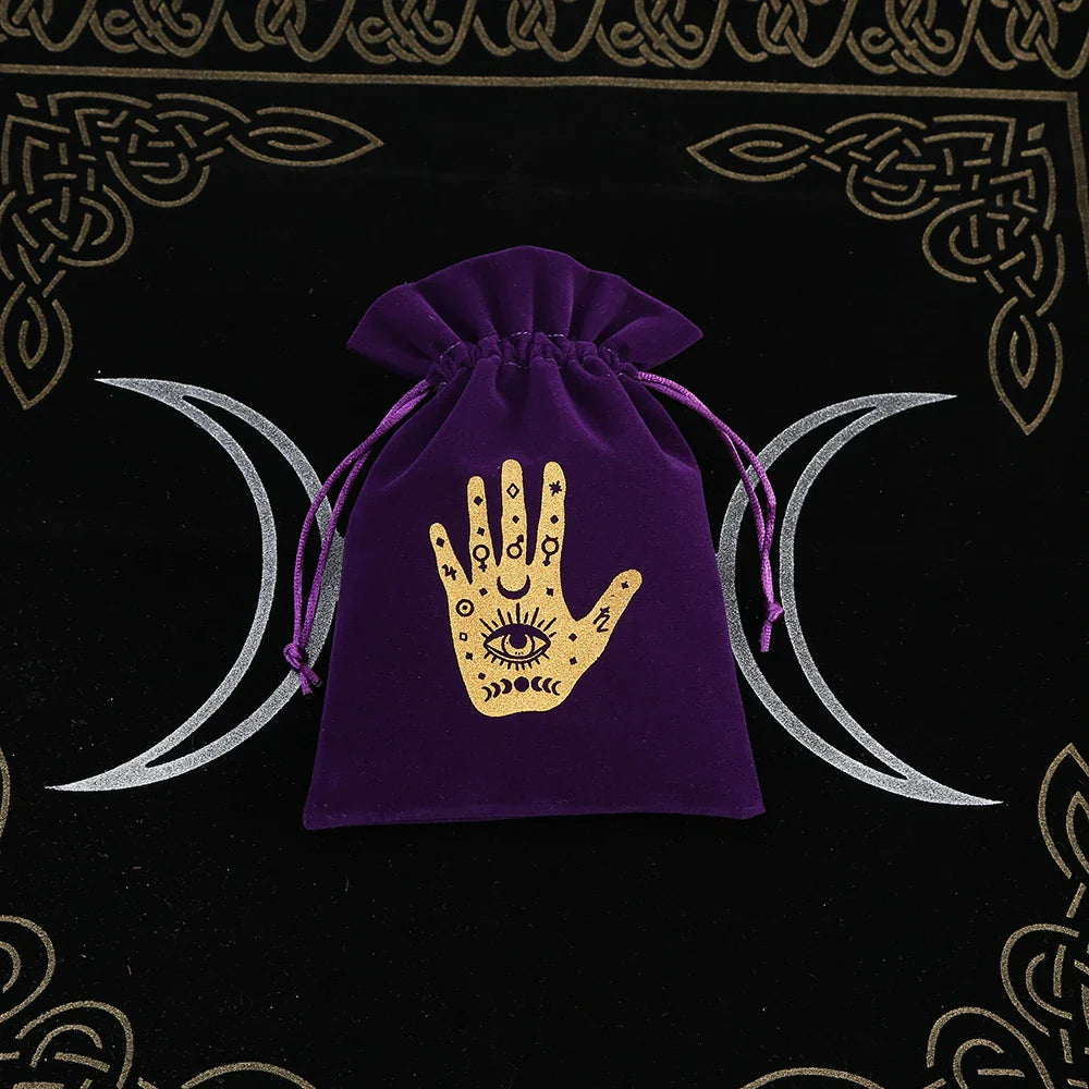Premium Witchy Purple Velvet Tarot Card Protection Bags