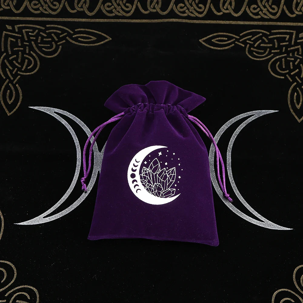 Premium Witchy Purple Velvet Tarot Card Protection Bags