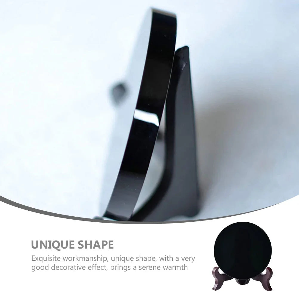 Black Obsidian Scrying Mirror for Divination Insight
