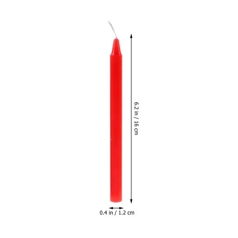 12-Piece Colored Ritual Taper Candles for Healing Intentions