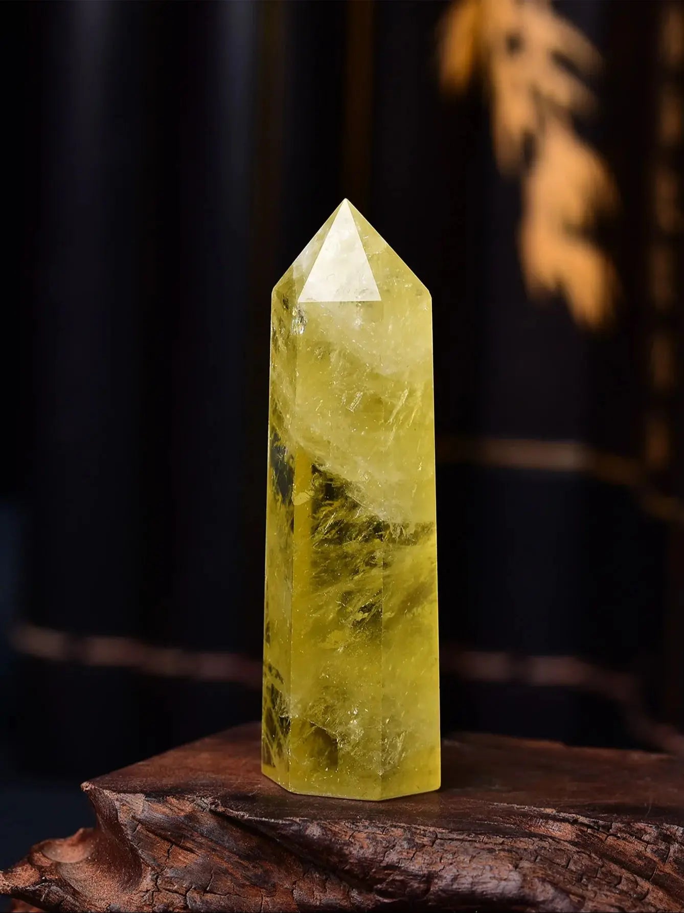 Citrine Tower Obelisk Crystal for Abundance and Protection