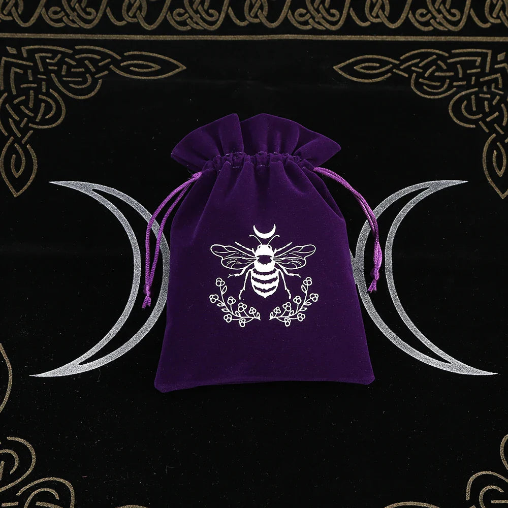 Premium Witchy Purple Velvet Tarot Card Protection Bags