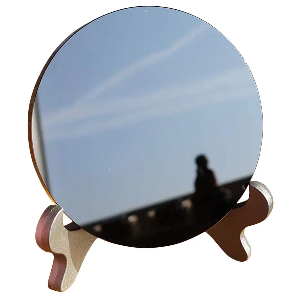 Black Obsidian Scrying Mirror for Divination Insight