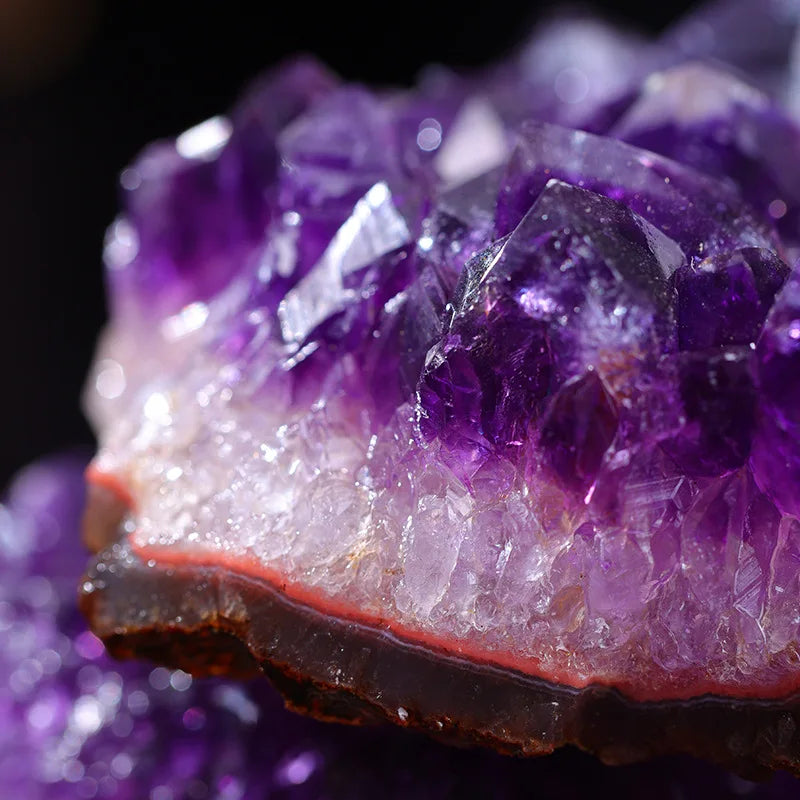 Amethyst Geode Clusters Healing Crystal for Anxiety Relief