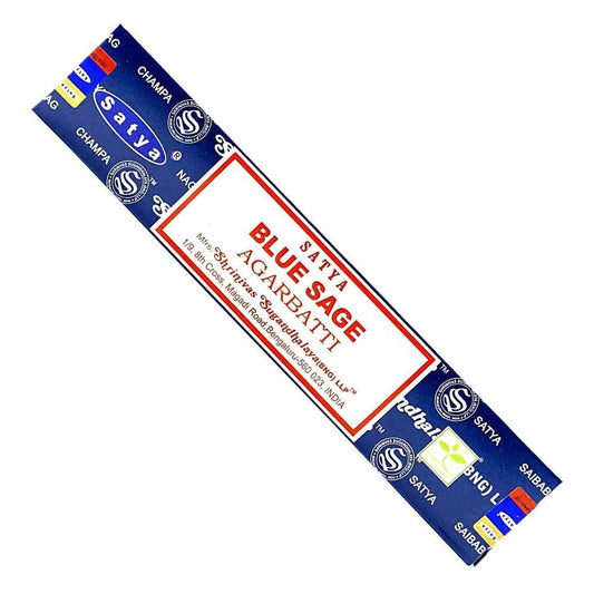 Satya Blue Sage Incense Sticks - Calming And Purifying