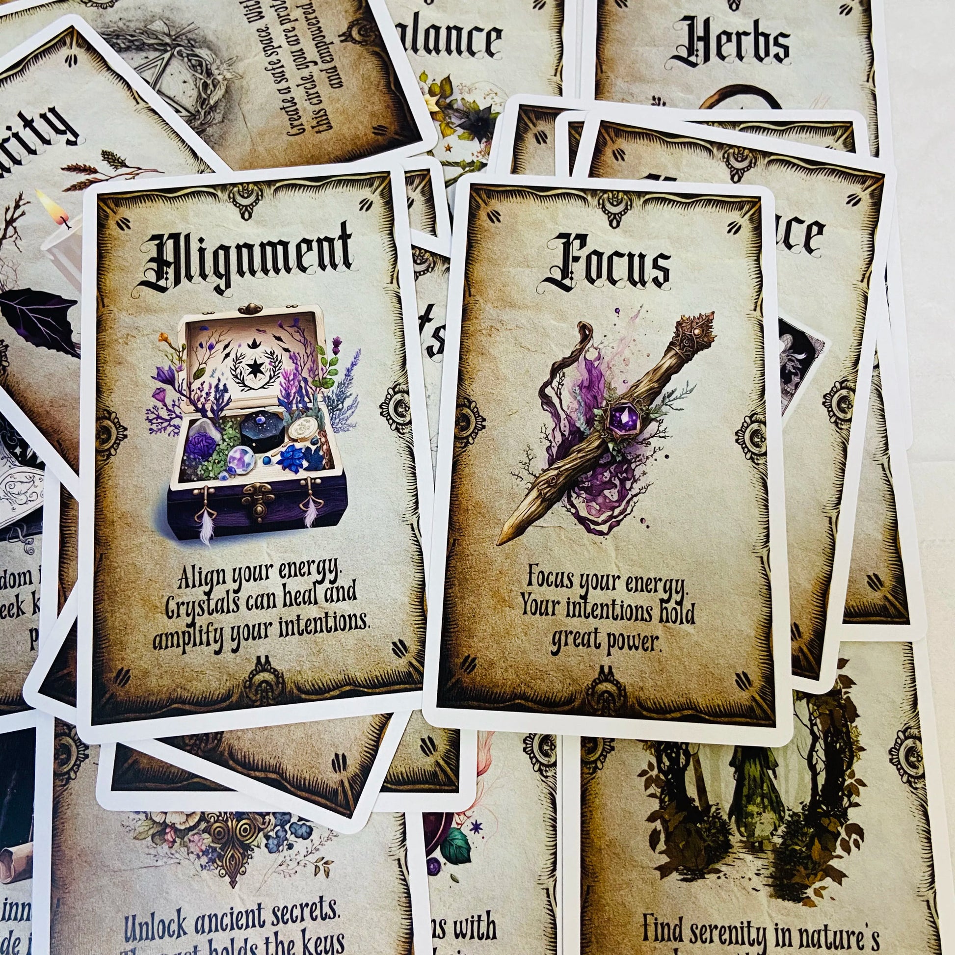 The Wise Witch Oracle Cards Deck for Mystical Guidance