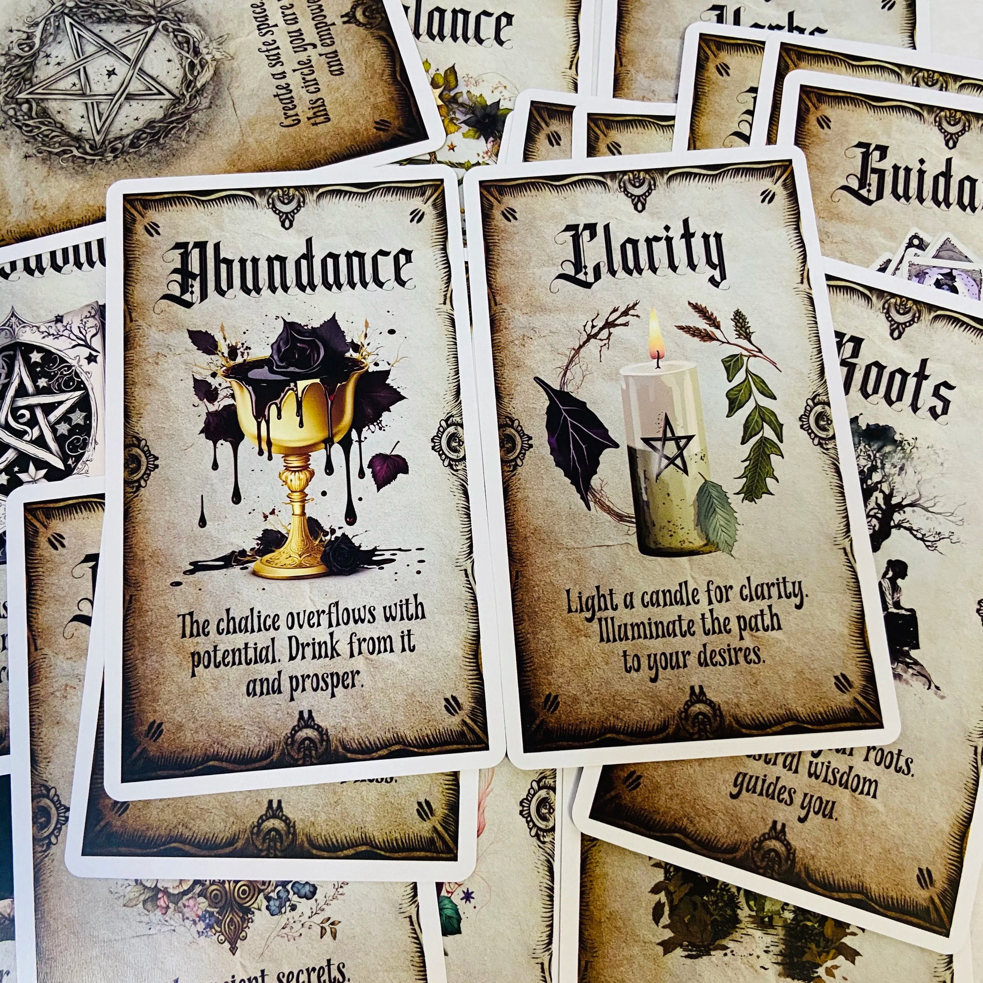 The Wise Witch Oracle Cards Deck for Mystical Guidance