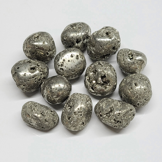 Pyrite Craters Tumbled Stone For Protection And Abundance
