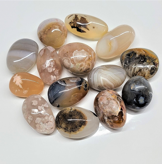 Premium Mixed Agate Tumbled Stones for Healing and Balance