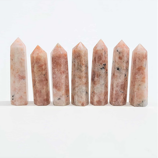 Vibrant Sunstone Destiny Tower Crystal for Protection