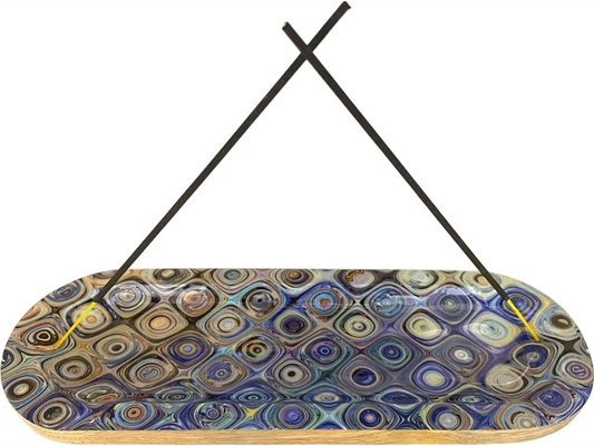 Handmade Wooden Incense Burner Boat for Aromatherapy
