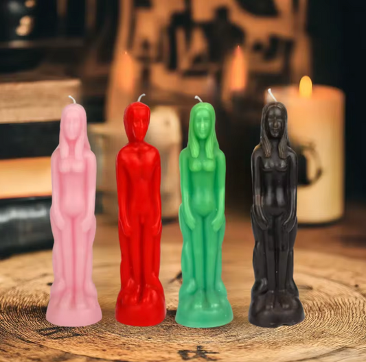 Female Male Figurine Ritual Candles in Assorted Colors
