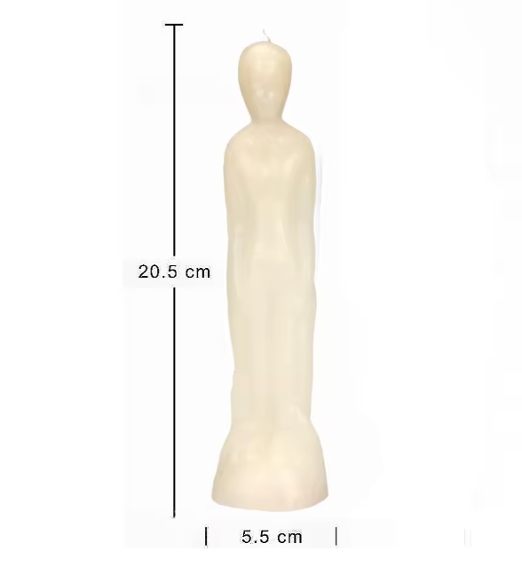 Female Male Figurine Ritual Candles in Assorted Colors