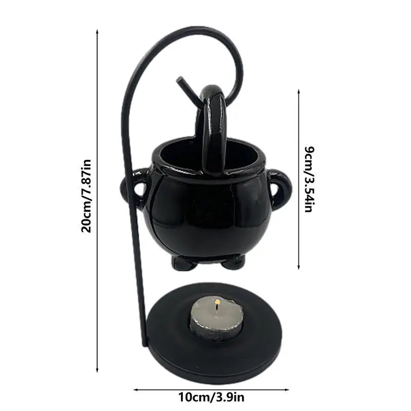 Mystical Hanging Cauldron Wax Burner For Witchcraft Home Decor