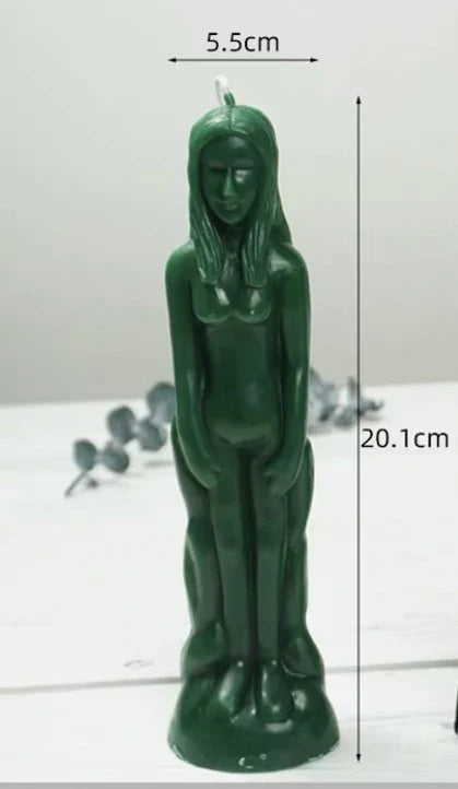 Female Male Figurine Ritual Candles in Assorted Colors