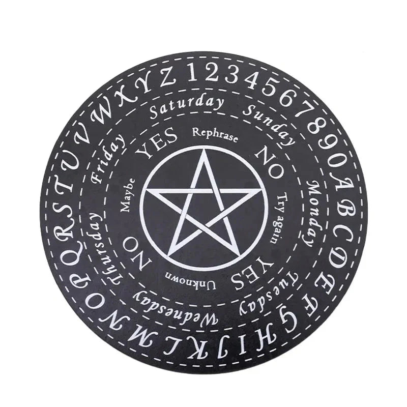 Wooden Divination Pendulum Boards With Mystical Designs