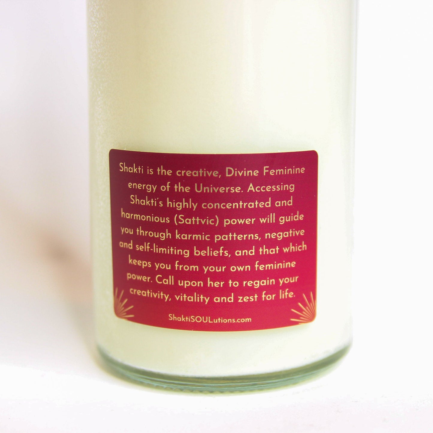 Shakti Ma Crystal Altar Candle