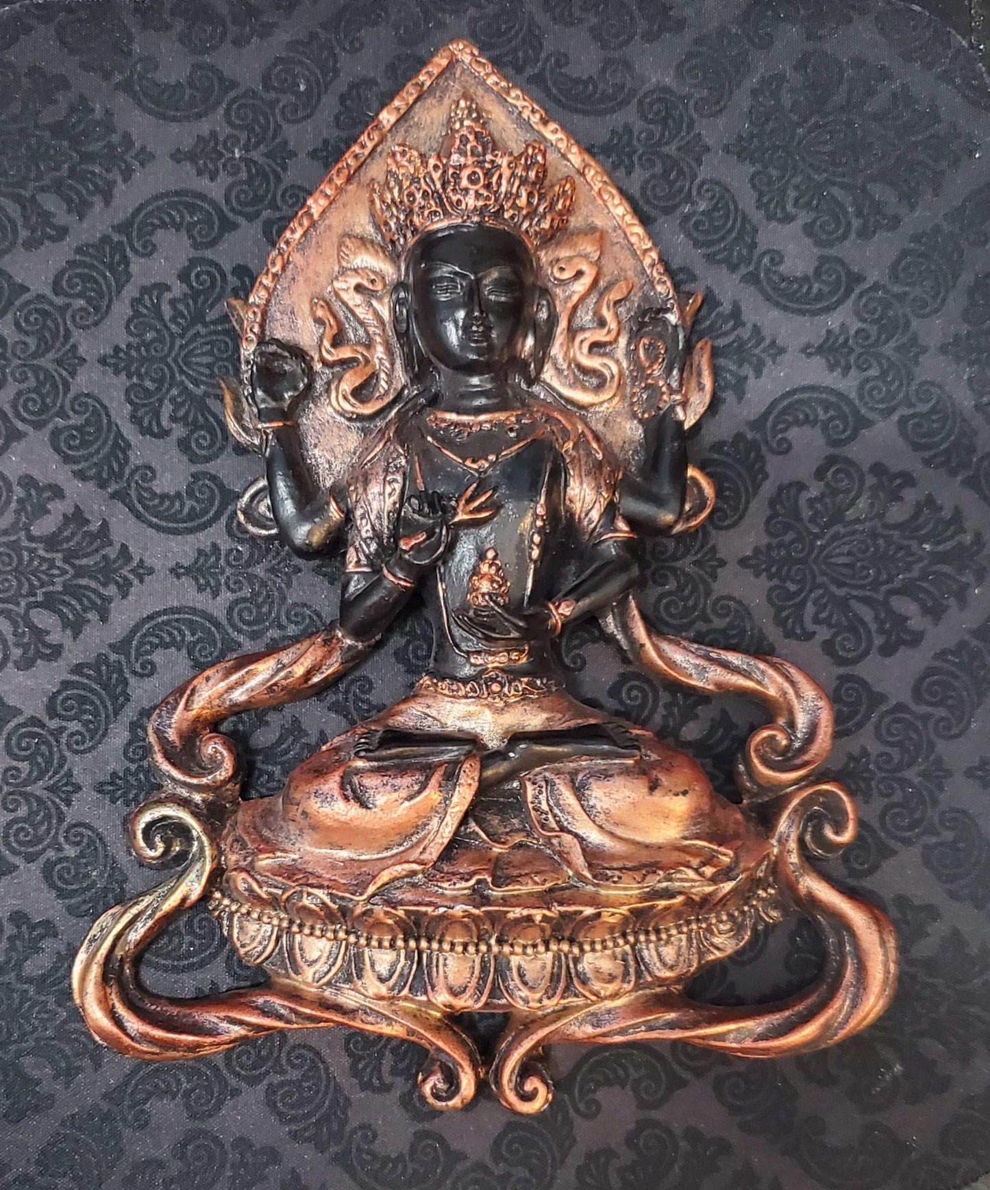 Chenrezig Wall Plaque 6" (Avalokiteshvara) Bodhisattva of Compassion