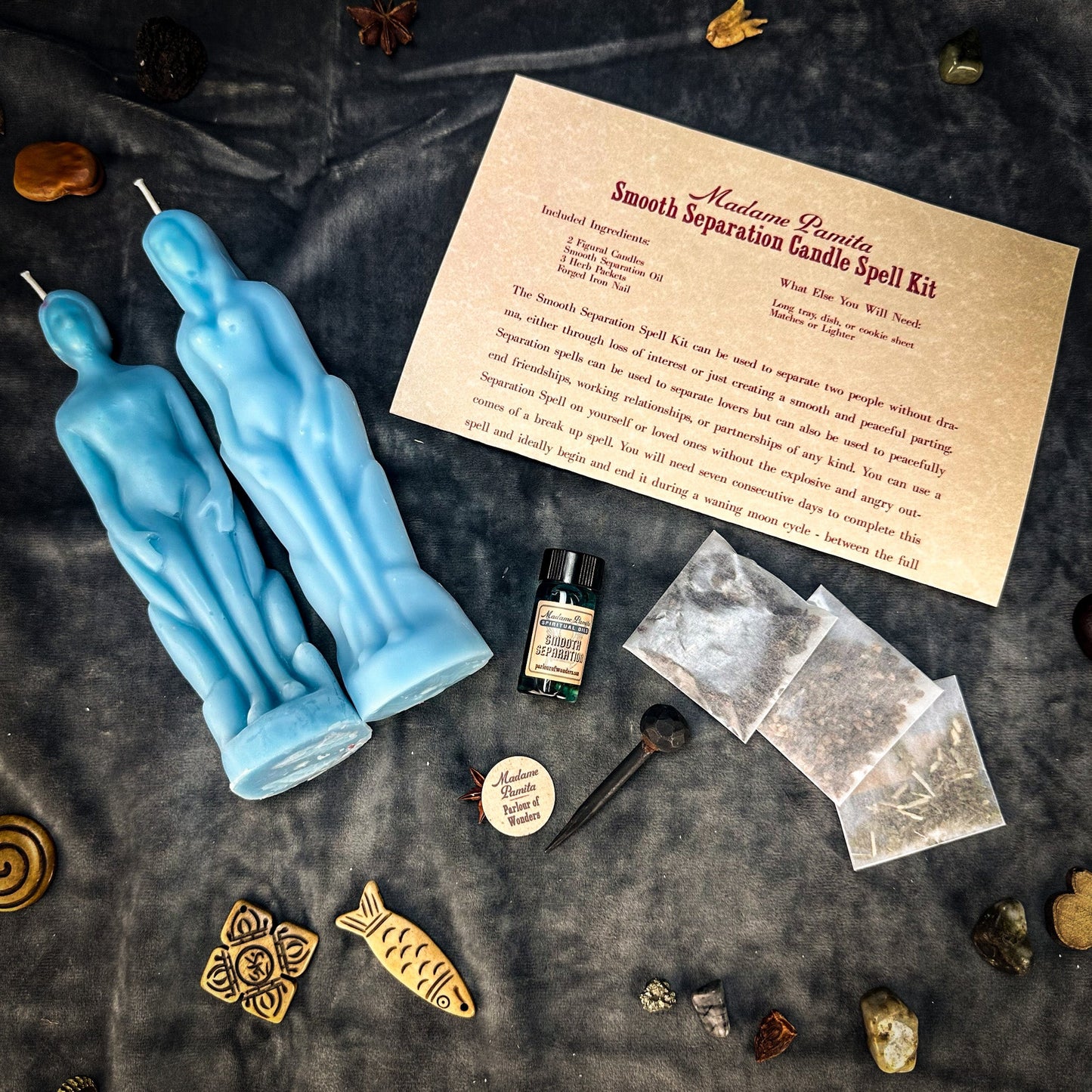 Smooth Separation Candle Spell Kit - Human/Female