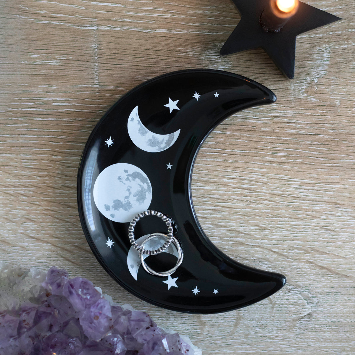 Crescent Triple Moon Trinket Dish – alternate product image