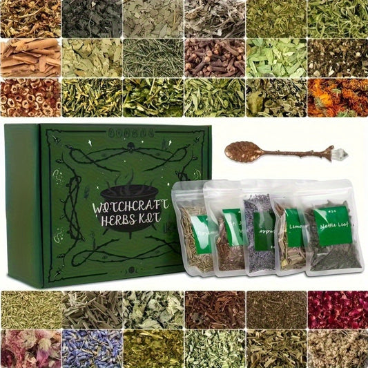 Green Witchcraft Herbs Kit for Wiccan Rituals and Spells