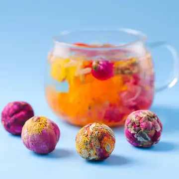 Pure Herbal Flower Tea Balls 3-Pack for Wellness | Mystics Vibe