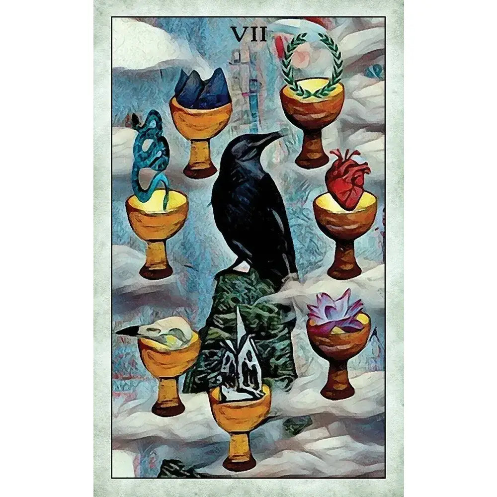 Crow Tarot Deck for Mystical Intuition and Guidance