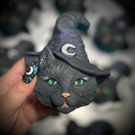 Black Cat Bath Bomb for Mystical Relaxation and Healing