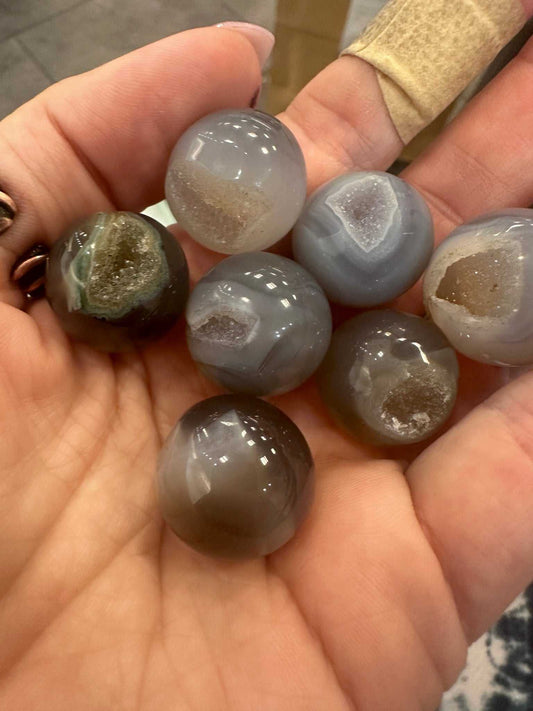 Mystical Agate Geode Pocket Crystal For Balance And Protection