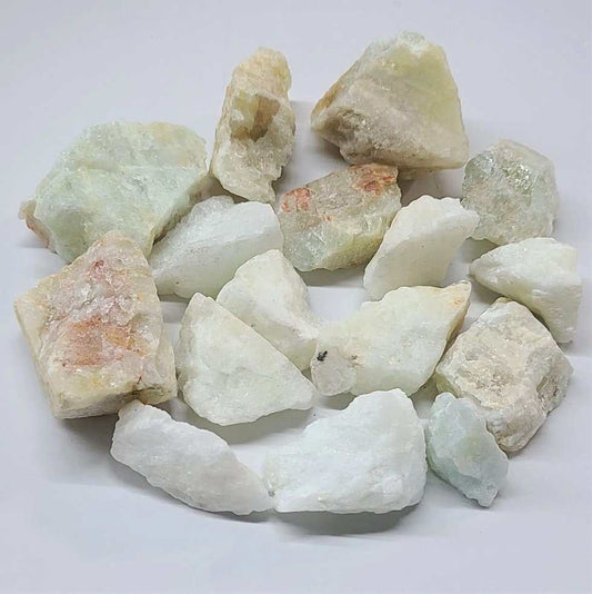 Healing Aquamarine Rough Pocket Stone for Calm and Clarity