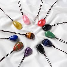 Assorted Gemstone Drop Necklace