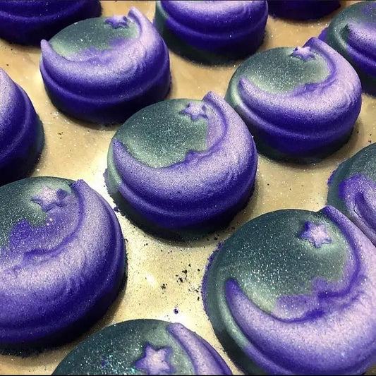 Moon And Stars Infused Bath Bomb For Healing And Relaxation