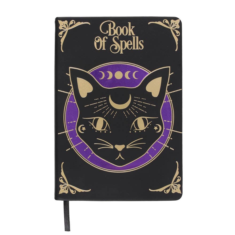 Book of Spells Journal | Luna the Cat – Occult Journal | Mystics Vibe
