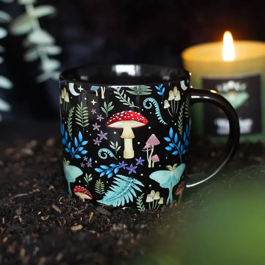 Mystical Dark Forest Print Mug for Daily Enchantment