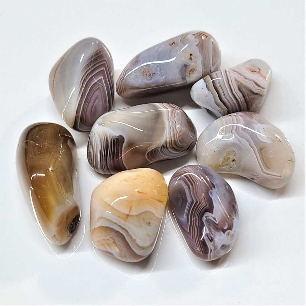 Botswana Agate Tumbled Stone for Emotional Balance | Mystics Vibe